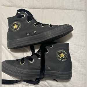Converse 561686C Chuck Taylor All Star Women's Black Big Eyelet Lace-Up Shoes